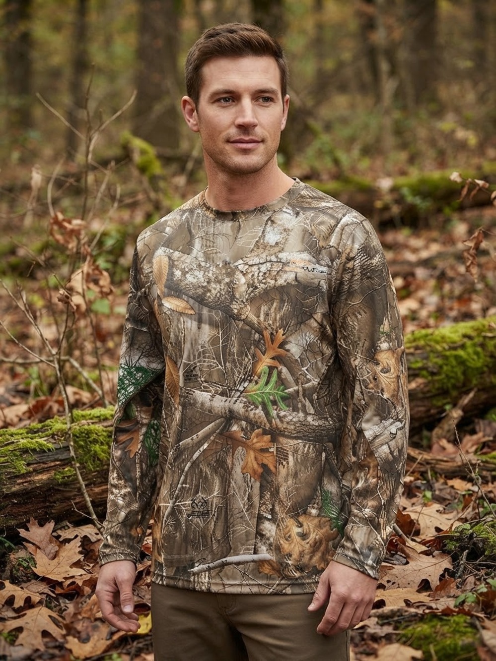 Take 50% OFF-Realtree Long Sleeve Realtree Edge Camouflage Tee - Size-XL